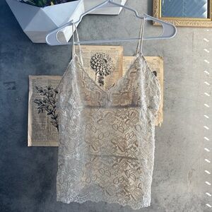 Banana Republic Cream Lace Camisole